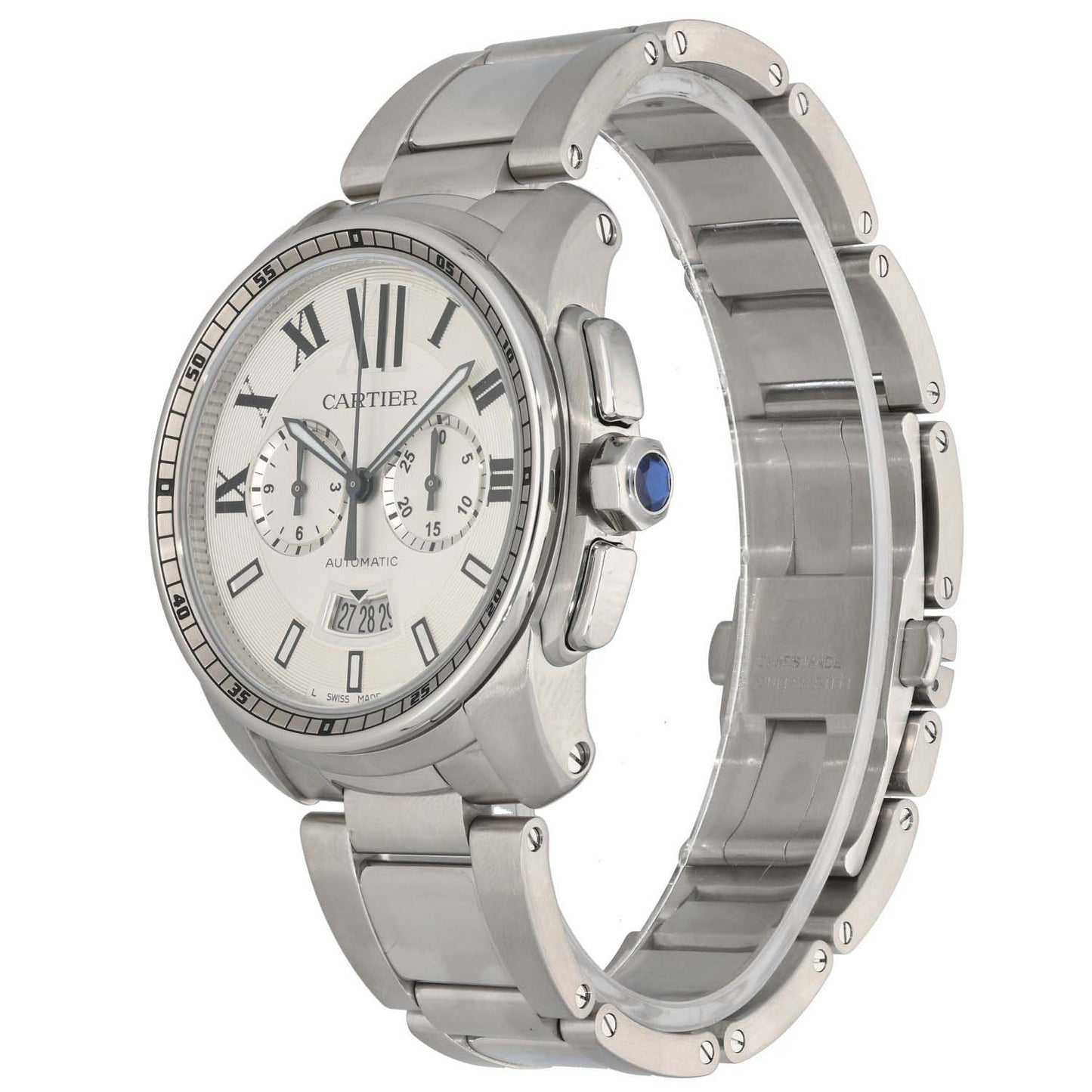 Cartier Calibre De Cartier W7100045 42mm Stainless Steel Watch