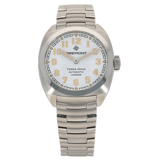 Bremont Terra Nova TN38-ND-SS-WH-B 38mm Stainless Steel Watch