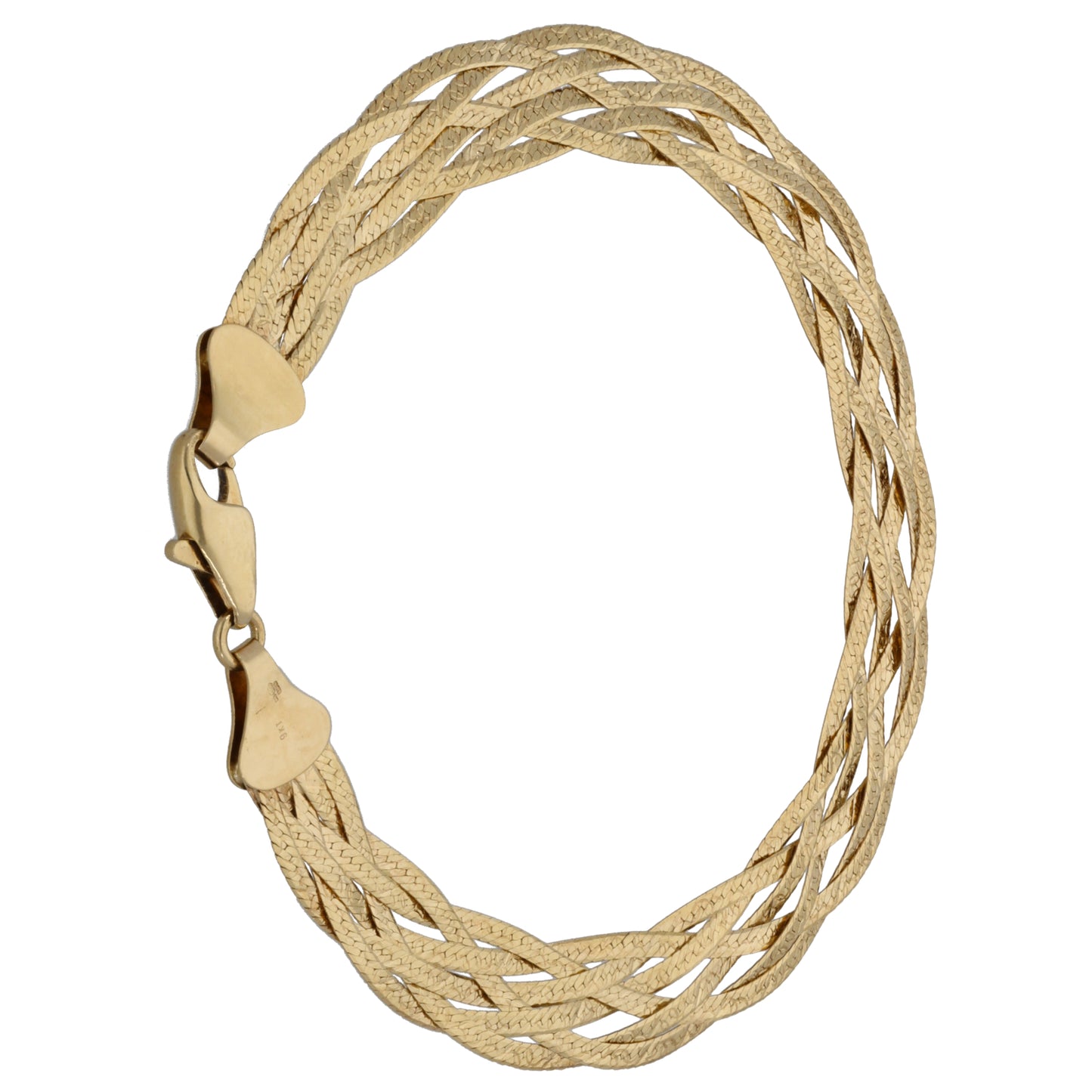 9ct Gold Herringbone Bracelet