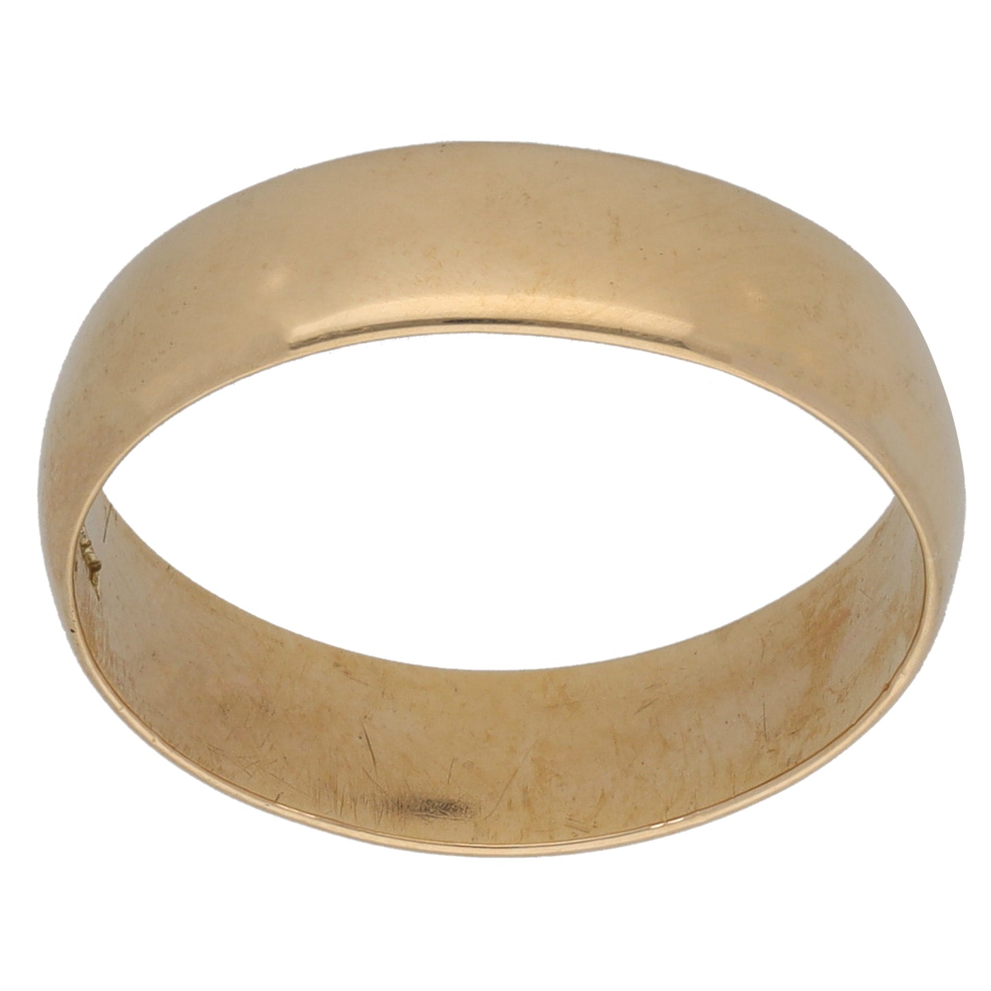 9ct Gold Plain Wedding Ring Size P