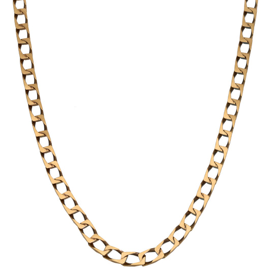 9ct Gold Curb Chain 20"