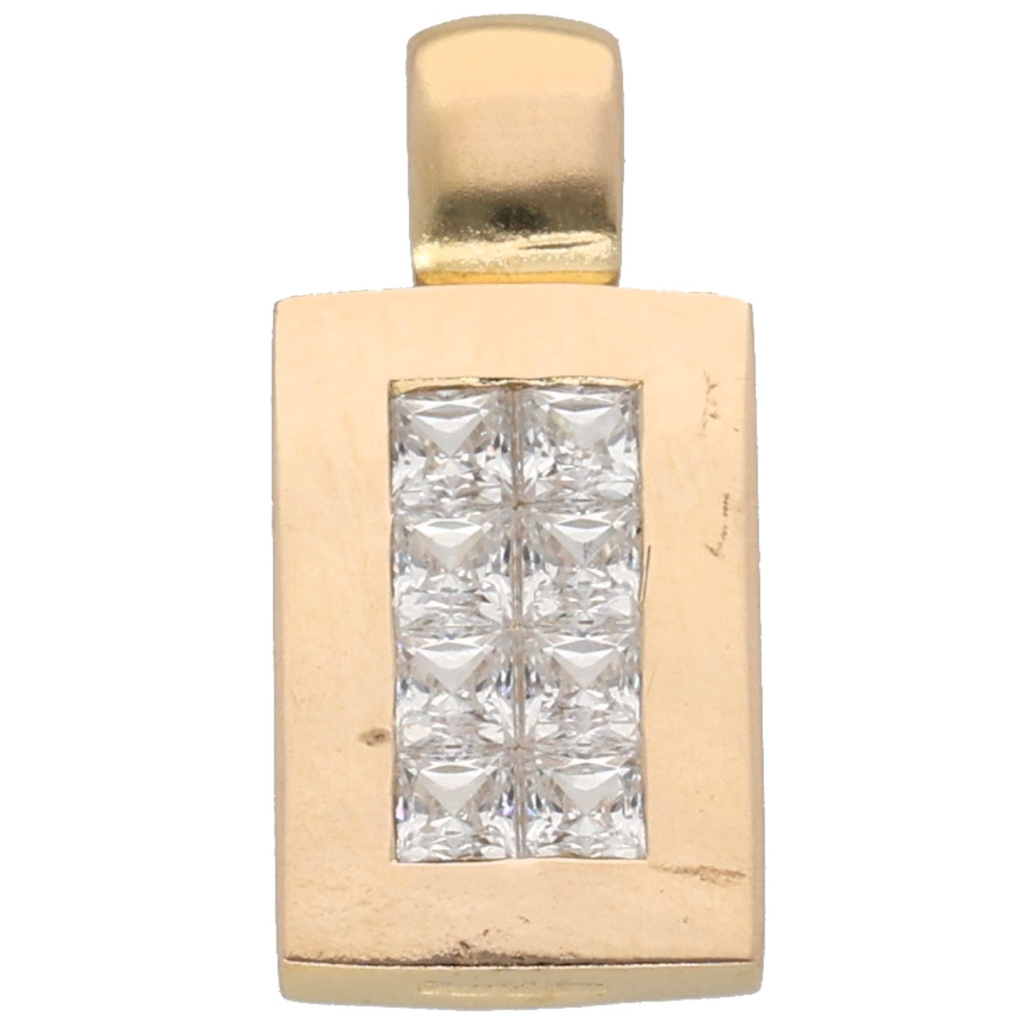 9ct Gold Cubic Zirconia Dress/Cocktail Pendant
