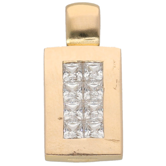 9ct Gold Cubic Zirconia Dress/Cocktail Pendant