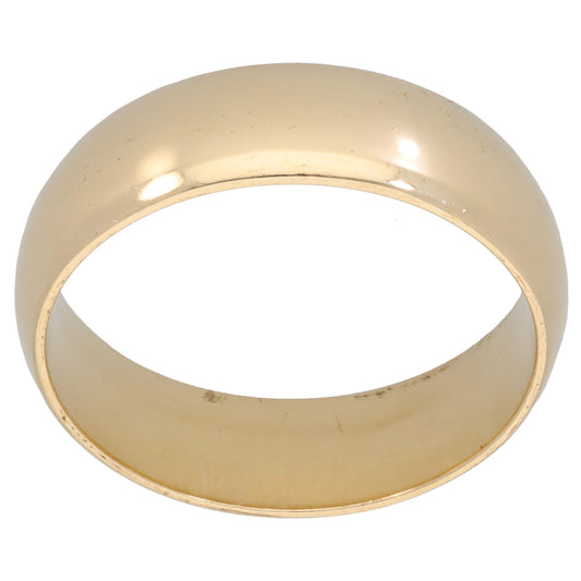 9ct Gold Plain Wedding Ring Size Y