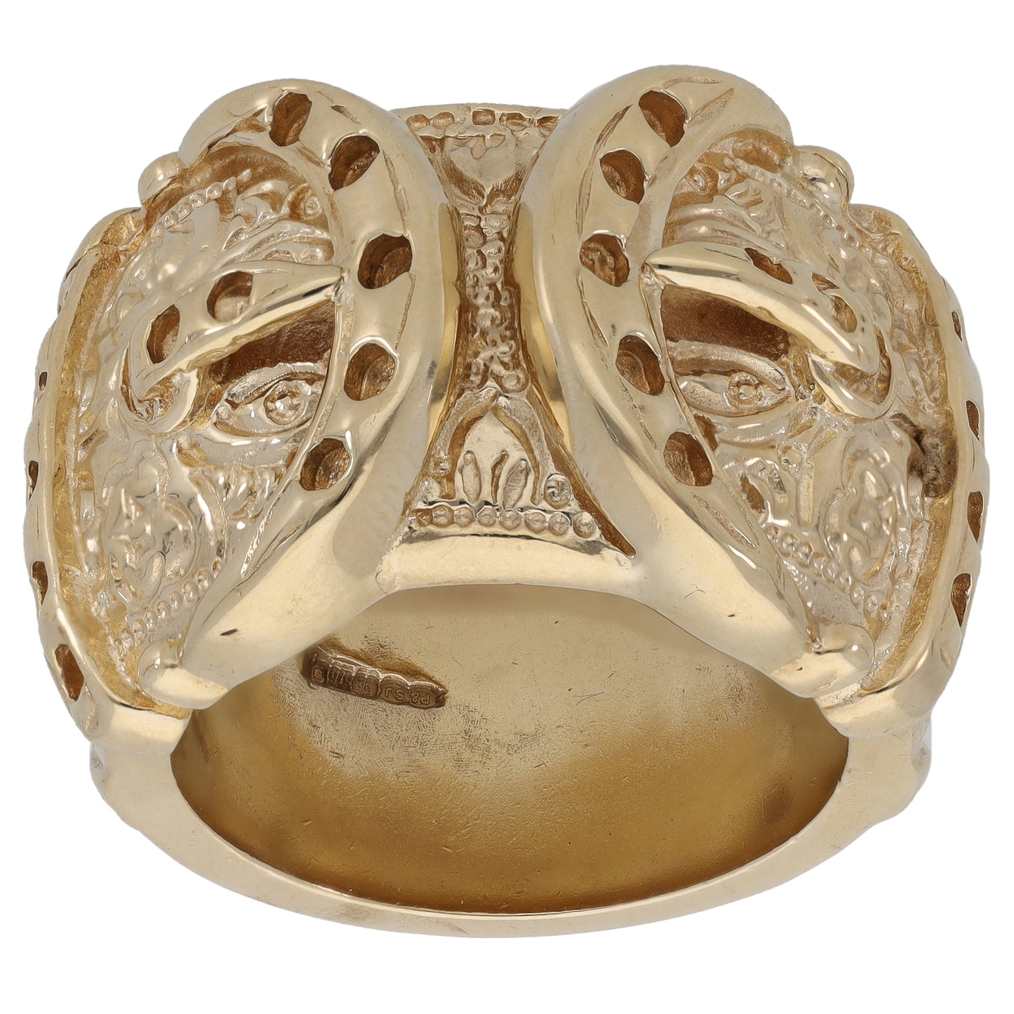 9ct Gold Buckle Ring Size V