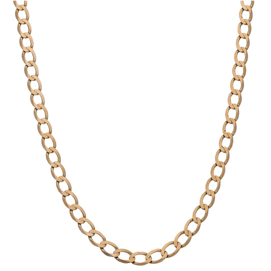 9ct Gold Curb Chain 24"
