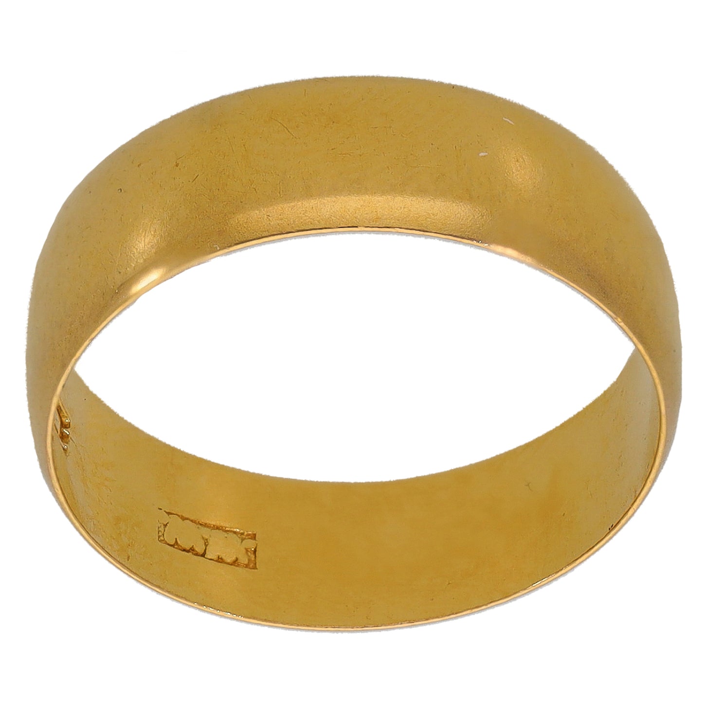 22ct Gold Plain Wedding Ring Size K