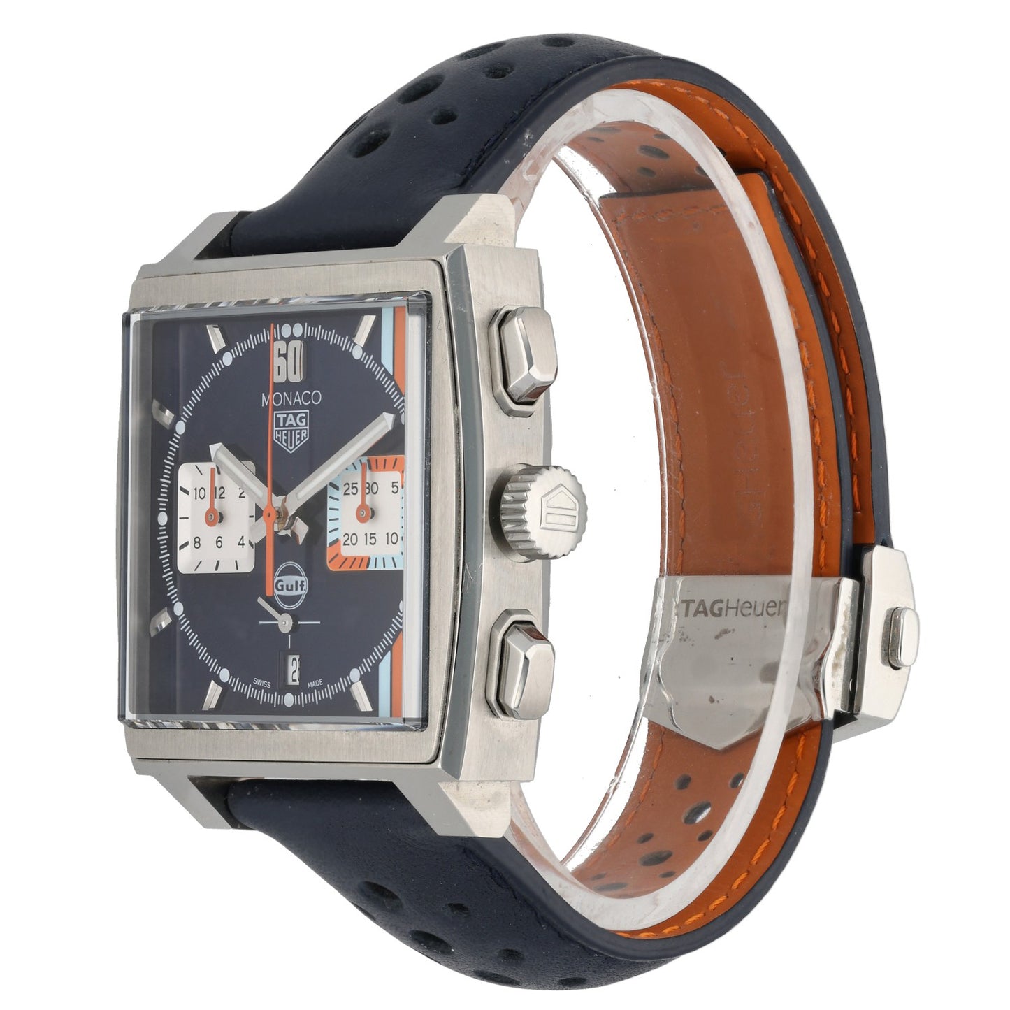 Tag Heuer Monaco Gulf CBL2115-0 39mm Stainless Steel Watch