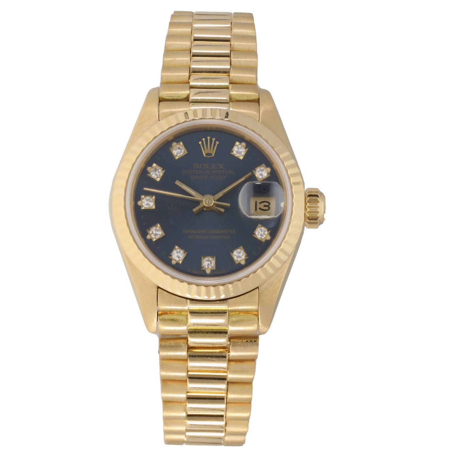 Rolex Lady Datejust 69178 25mm Gold Watch