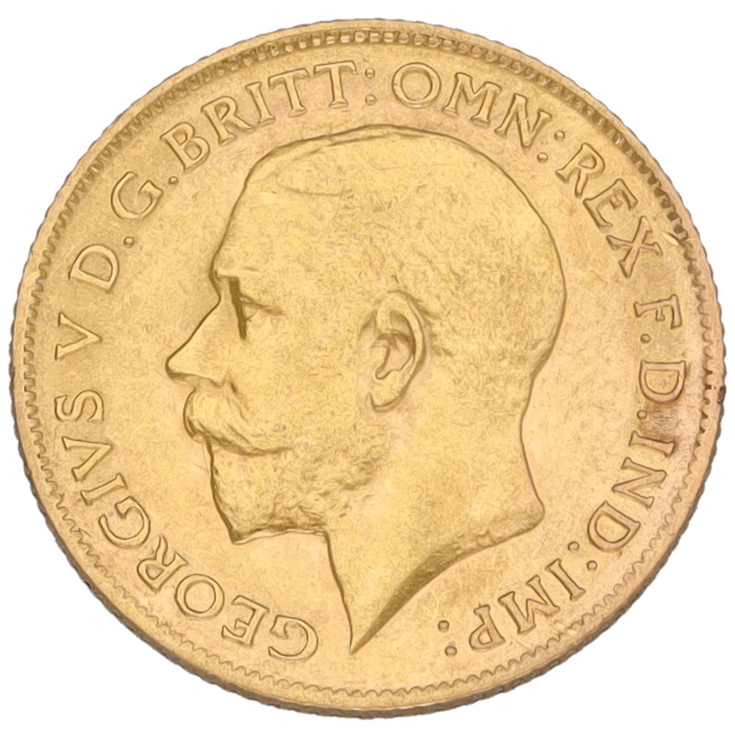 22ct Gold King George V Half Sovereign Coin 1911