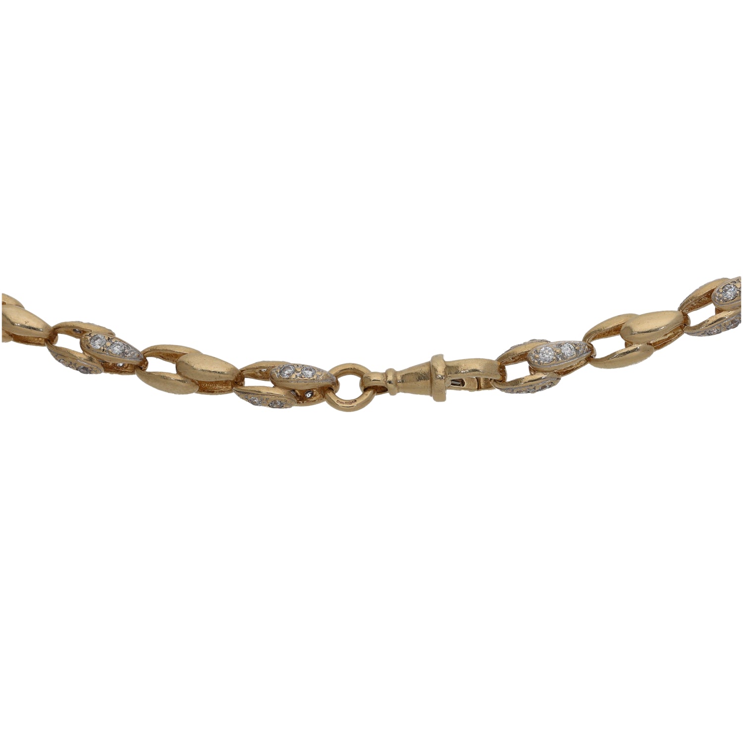 9ct Gold Cubic Zirconia Fancy Necklace 26