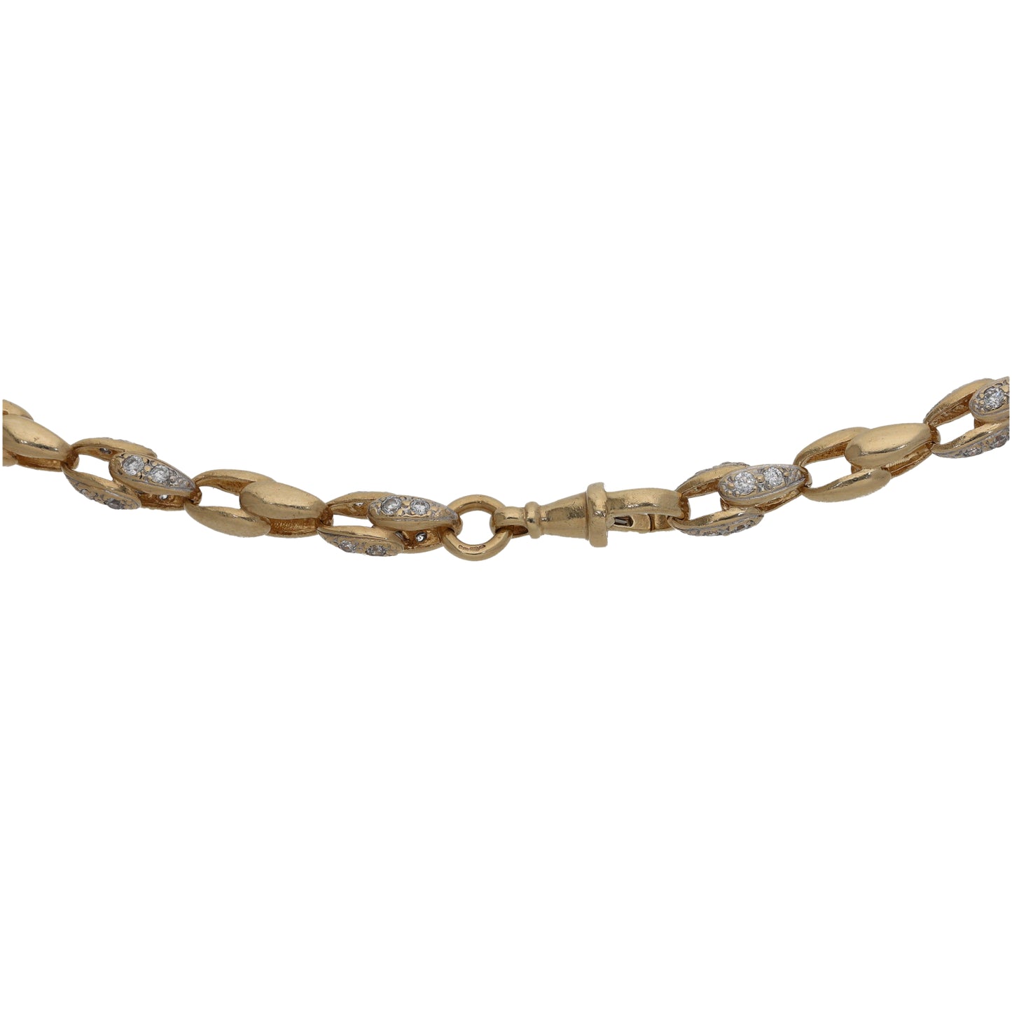 9ct Gold Cubic Zirconia Fancy Necklace 26"