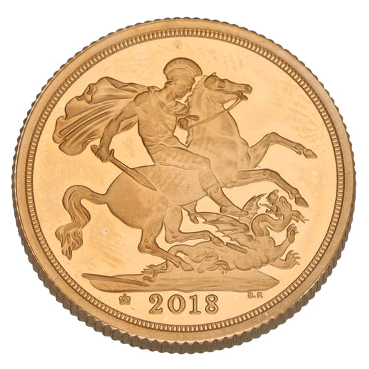 22ct Gold The Piedfort Sovereign Coin 2018