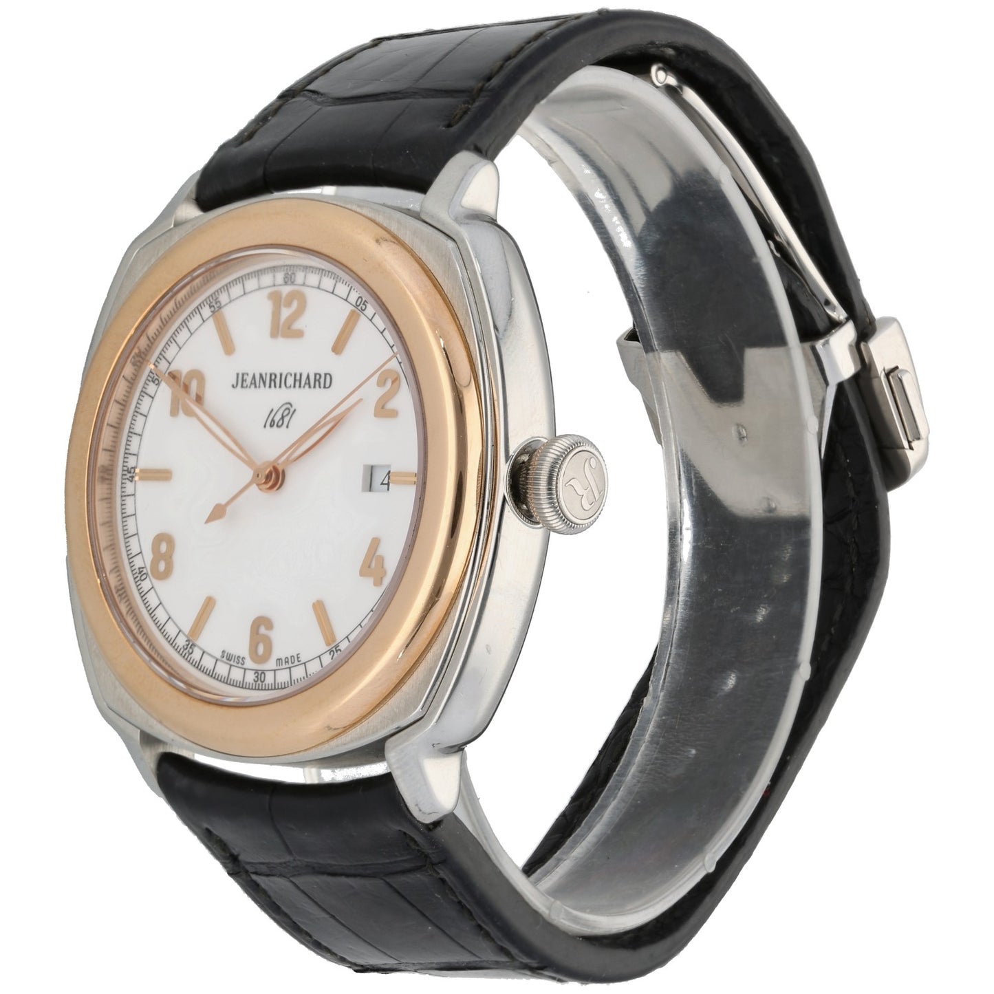 JeanRichard 1681 Central Seconds 60320-02 44mm Bi-Colour Watch