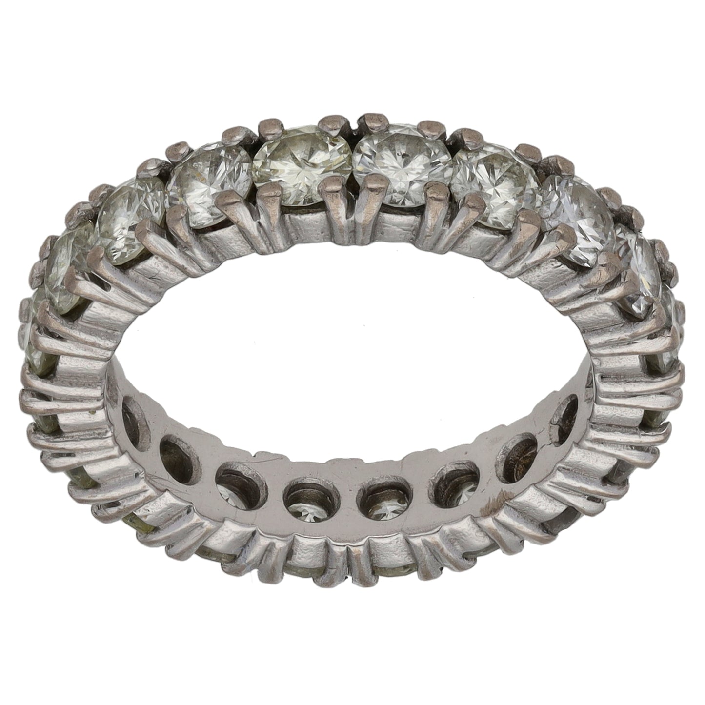 18ct White Gold 3.00ct Diamond Eternity Ring Size K
