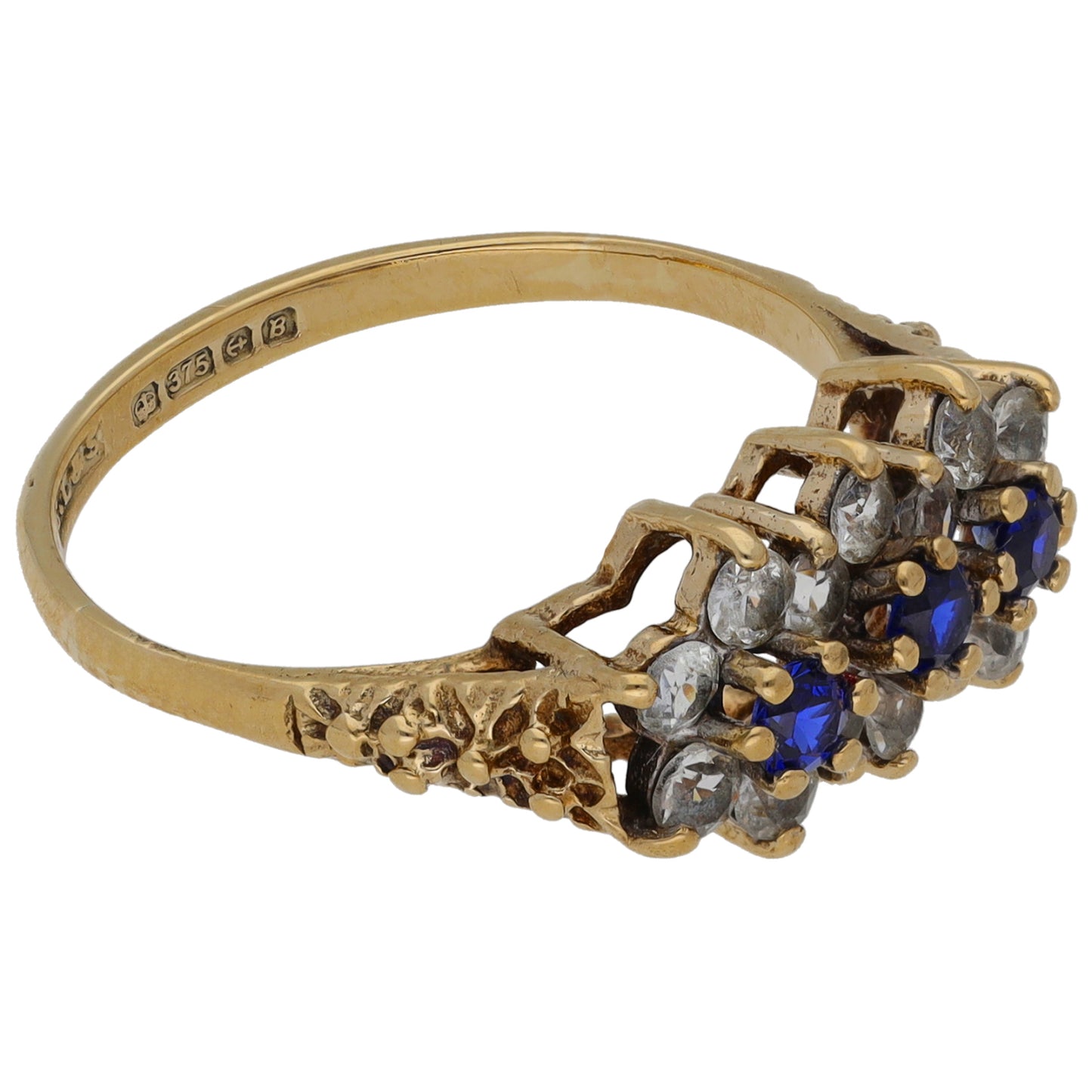 9ct Gold Imitation Dress/Cocktail Ring Size L