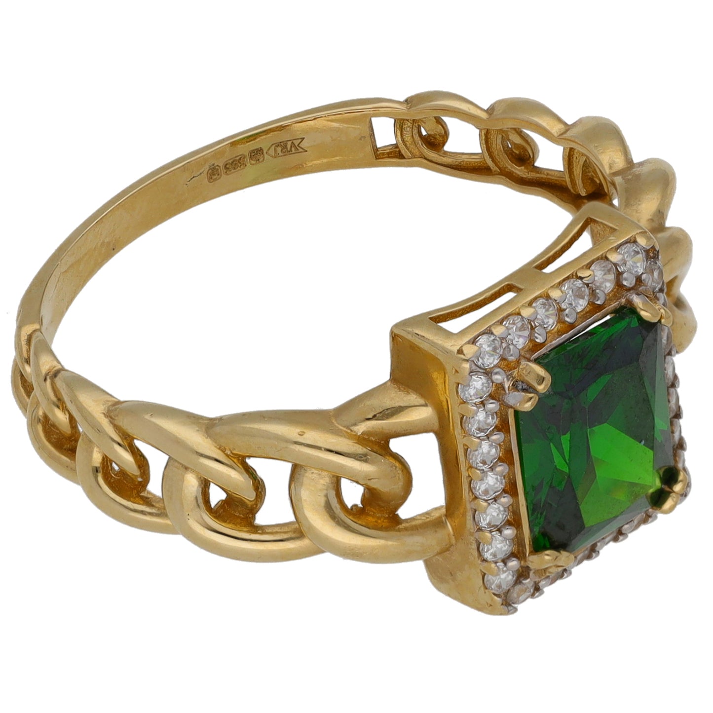 14ct Gold Imitation Dress/Cocktail Ring Size S