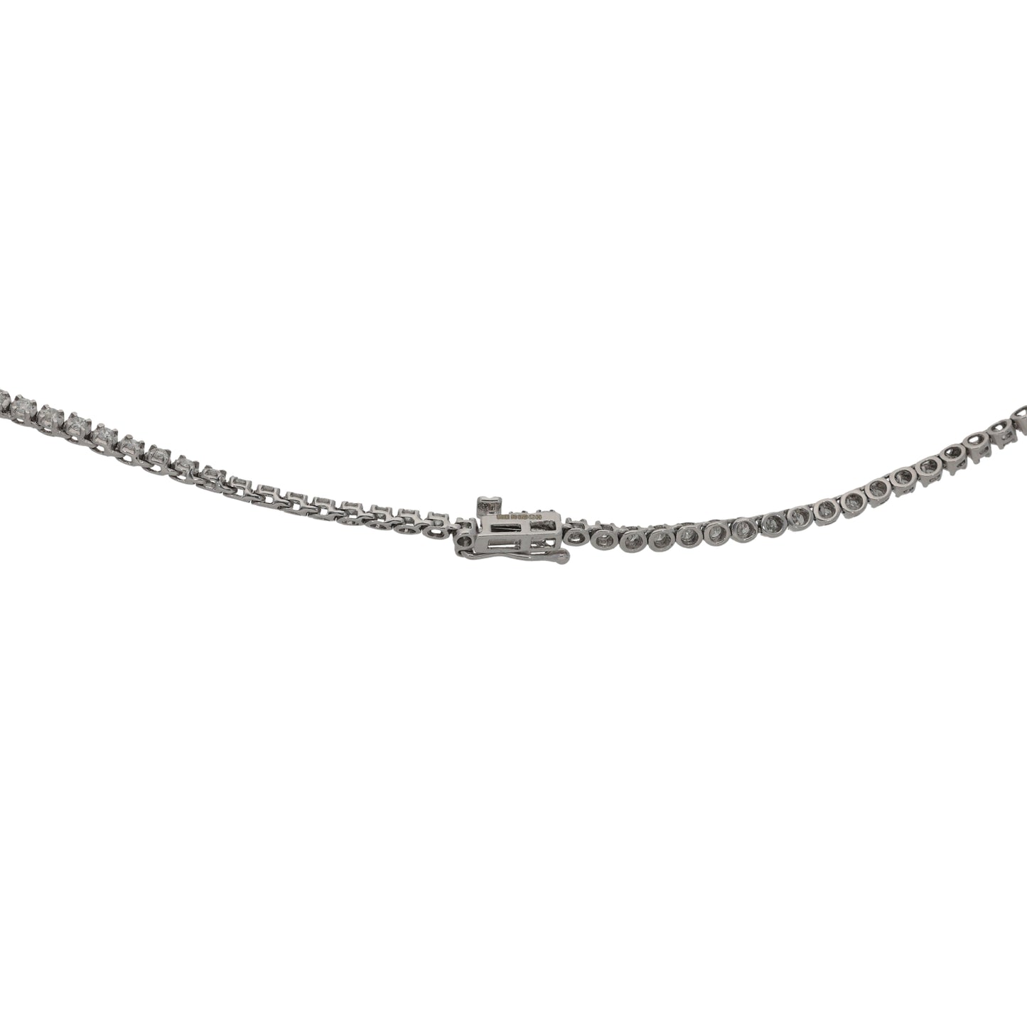 9ct White Gold 3.30ct Diamond Fancy Necklace 20"