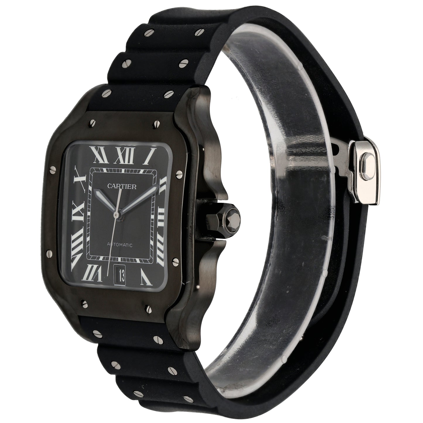 Cartier Santos De Cartier WSSA0039 40mm DLC Stainless Steel Watch