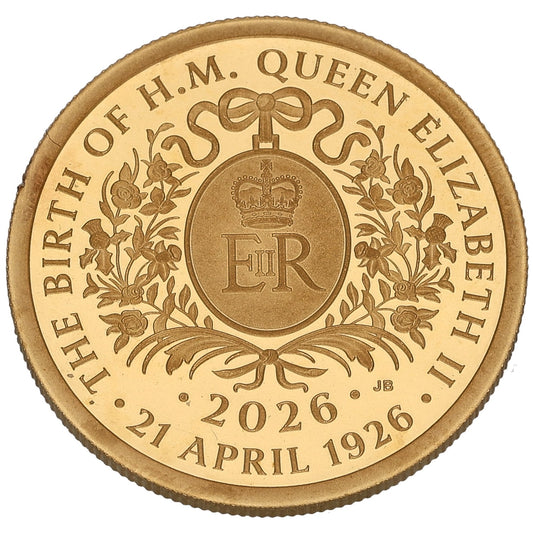22ct Gold The Birth Of Queen Elizabeth II Half Sovereign Coin 2026