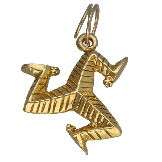 9ct Gold Isle Of Mann Legs Charm