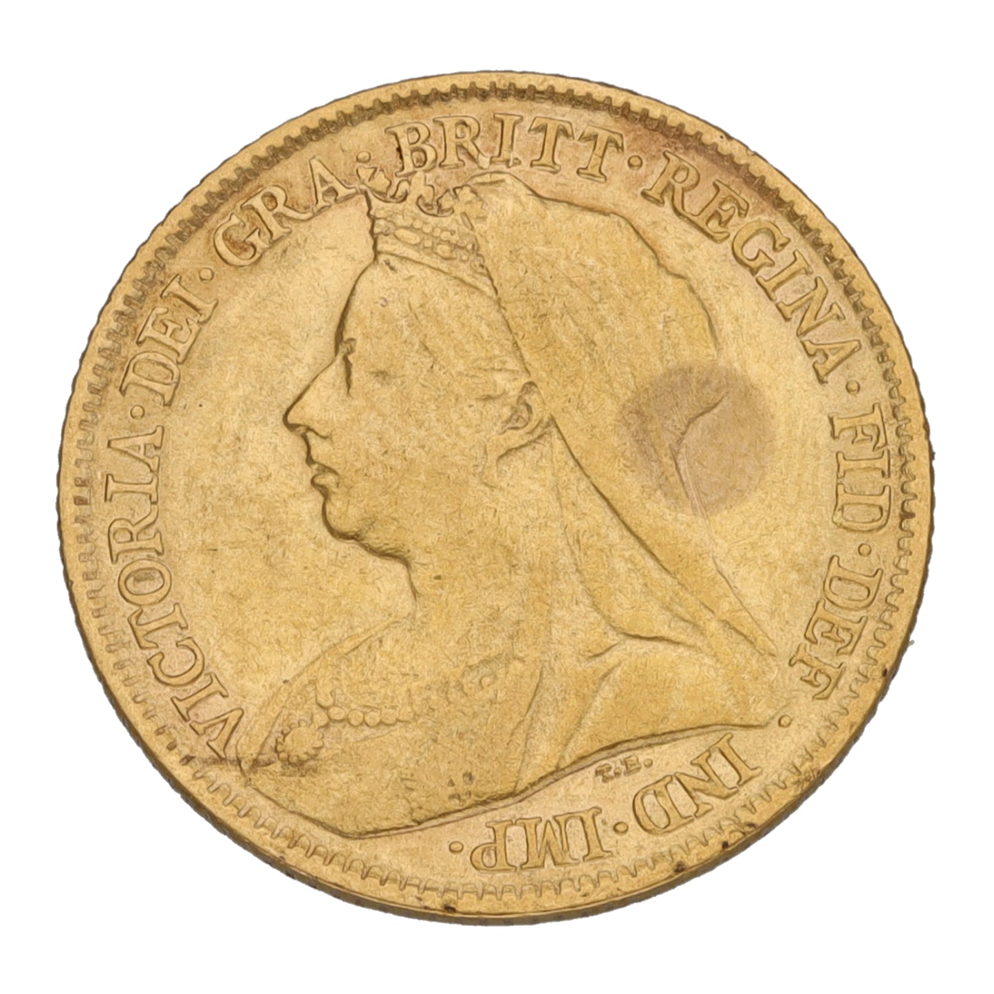 22ct Gold Queen Victoria Half Sovereign Coin 1899