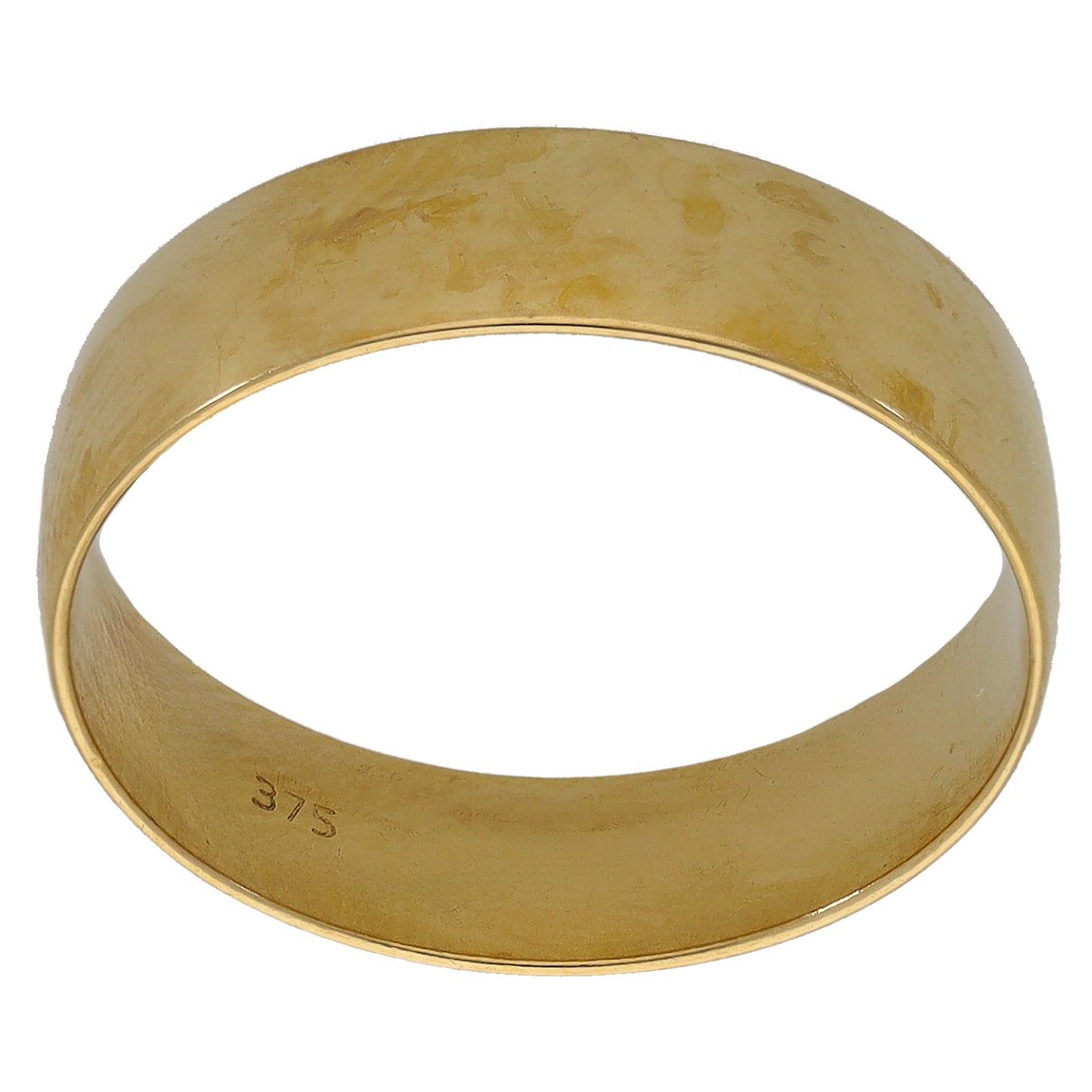 9ct Gold Plain Wedding Ring Size R
