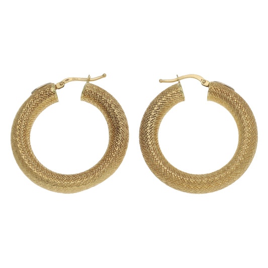 14ct Gold Hoop Earrings