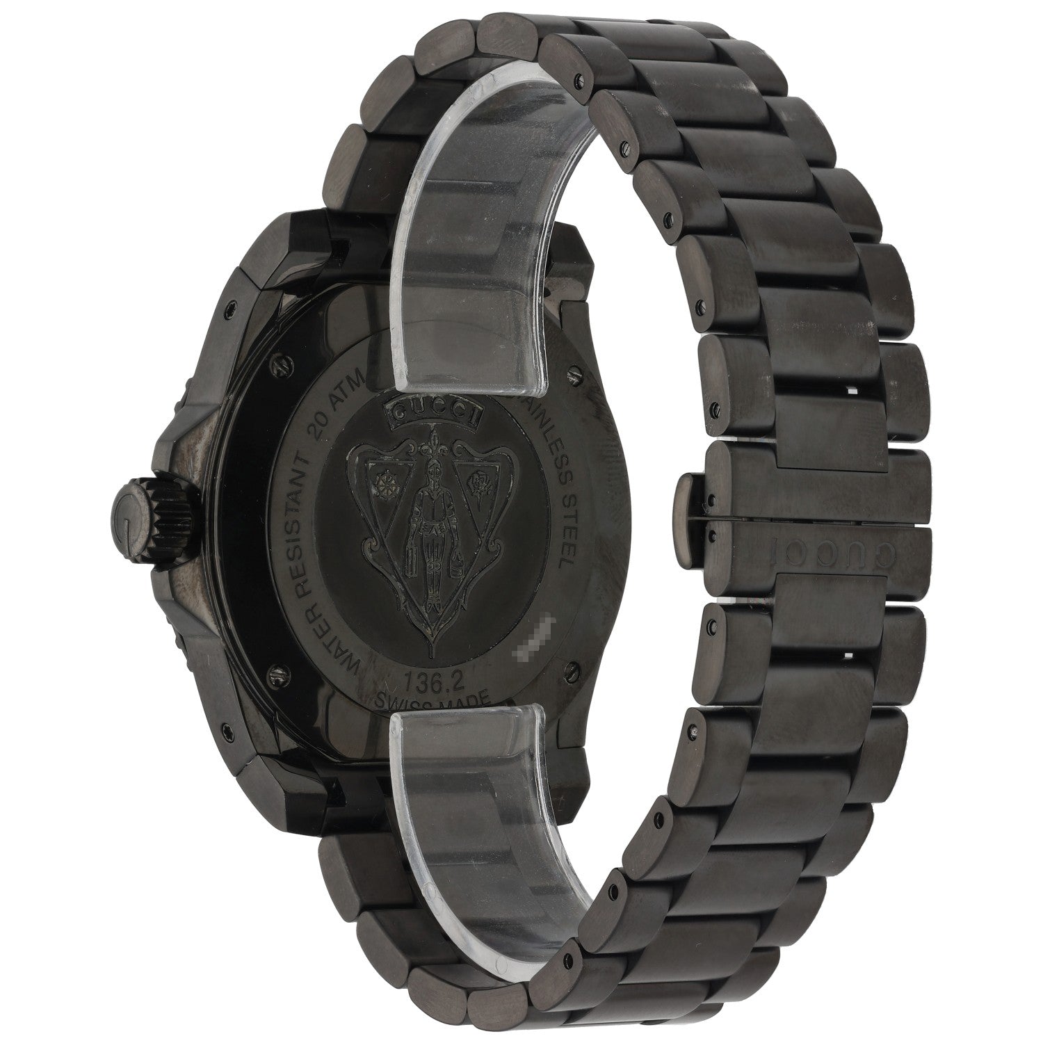 Gucci Dive 136.2 Ceramic Watch - Rear Angled Image