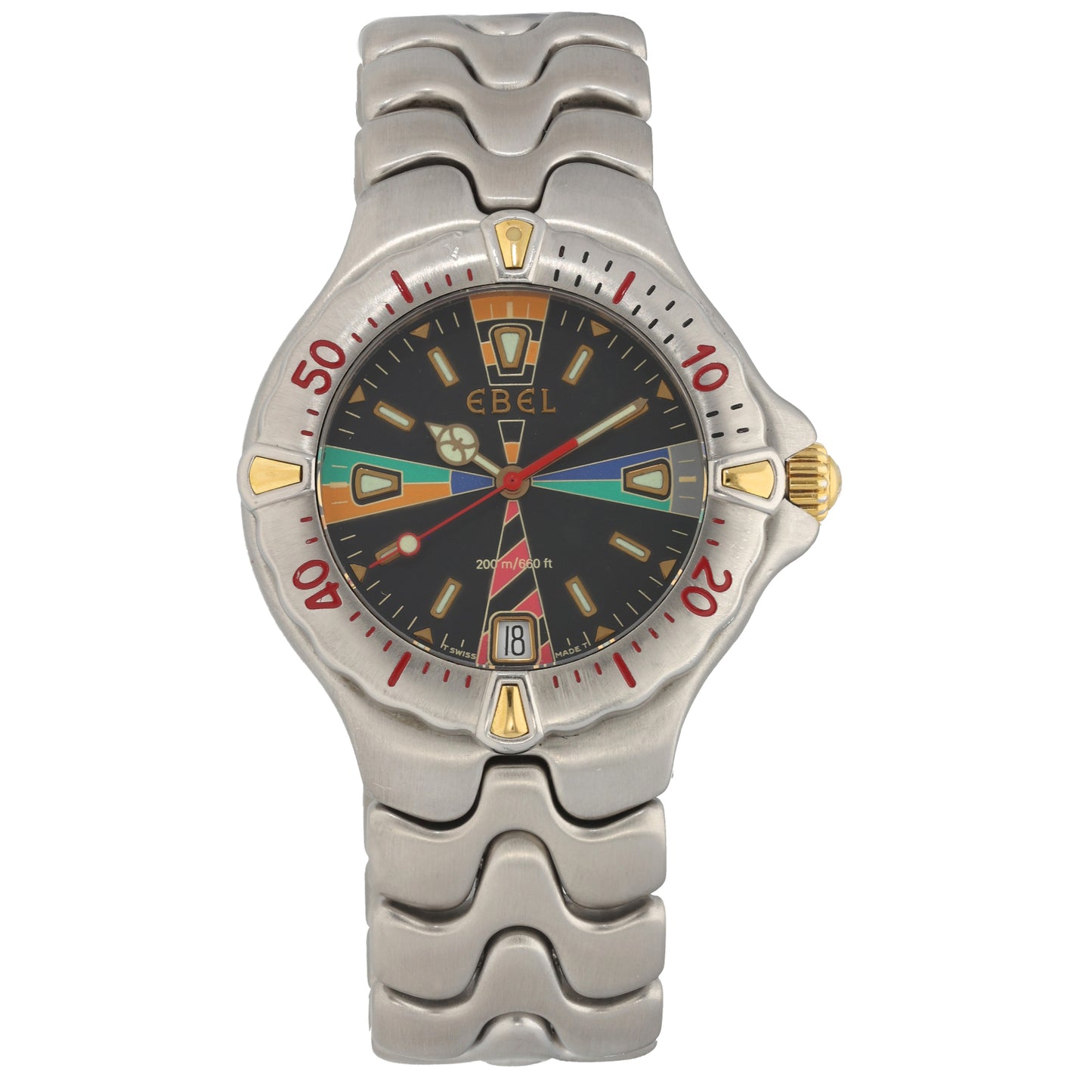 Ebel Sportwave E 6187531 36mm Stainless Steel Watch