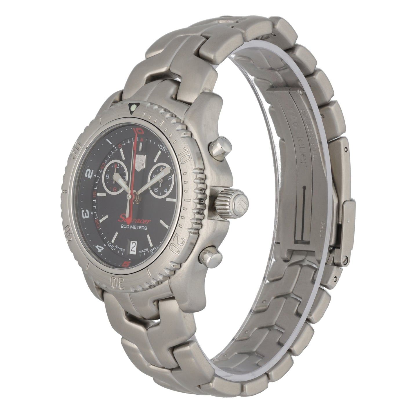 Tag Heuer Link Searacer CT1113 40mm Stainless Steel Watch