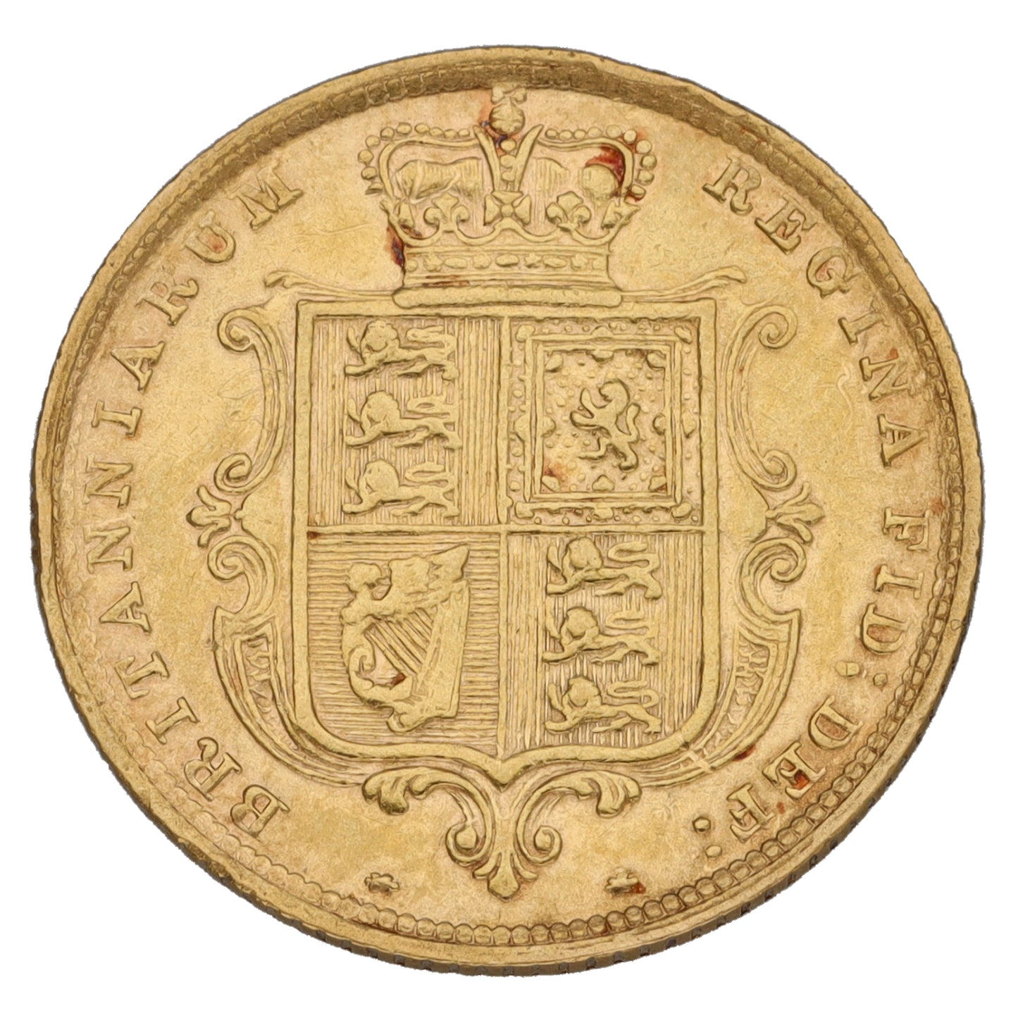 22ct Gold Queen Victoria Half Sovereign Coin 1883