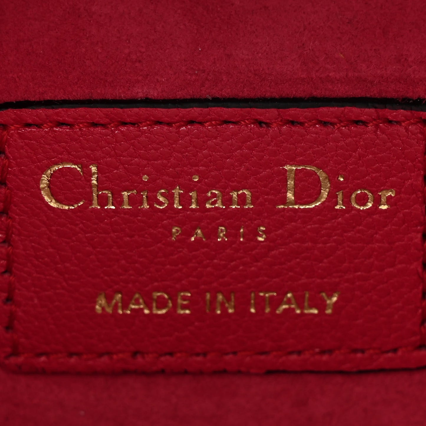 Christian Dior Mini Saddle Goatskin Leather Bag - Raspberry