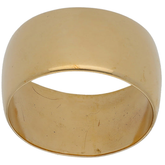 9ct Gold Plain Wedding Ring Size P