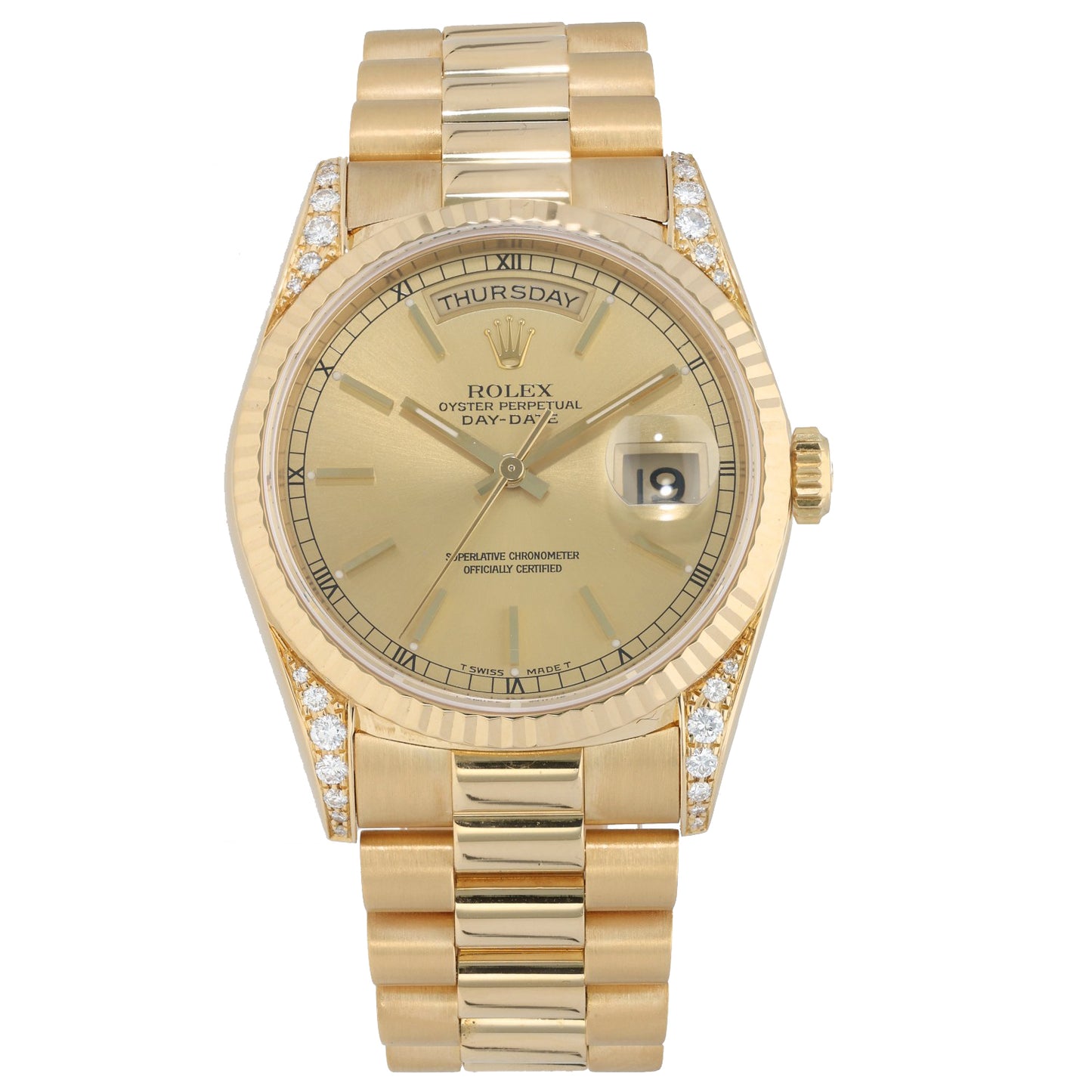 Rolex Day-Date 18338 36mm Gold Watch