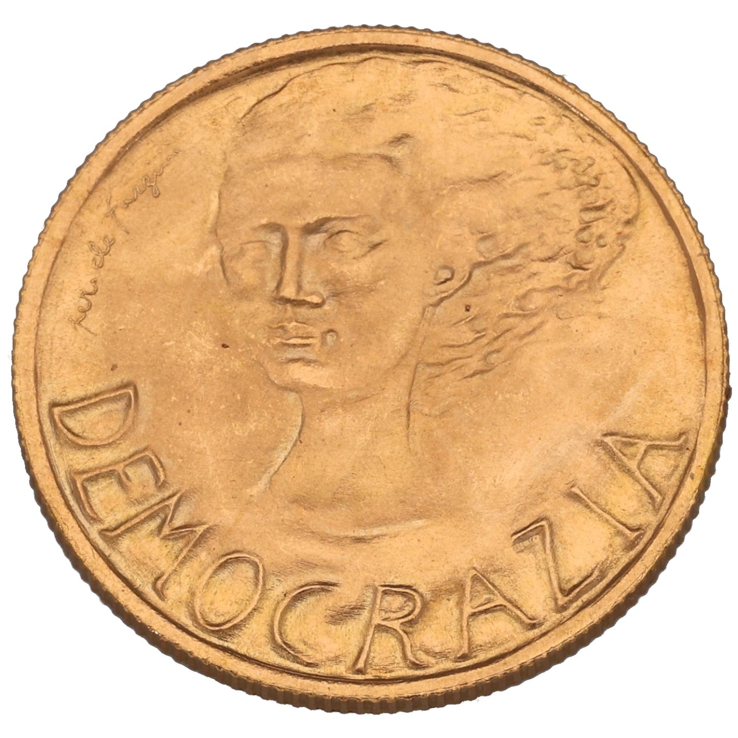 22ct Gold San Marino 2 Scudi Coin 1977