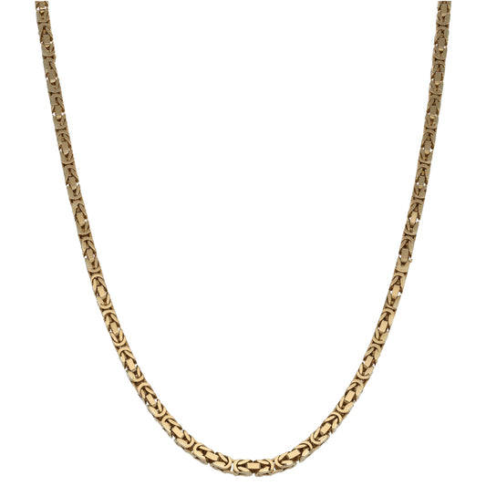 9ct Gold Byzantine Chain 28"
