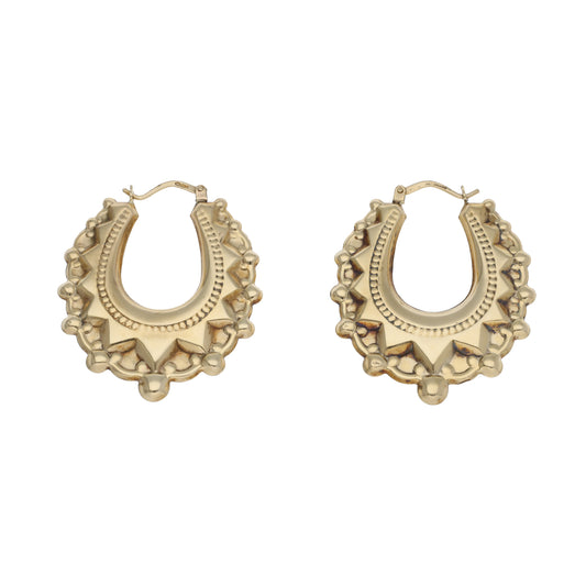 9ct Gold Creole Earrings