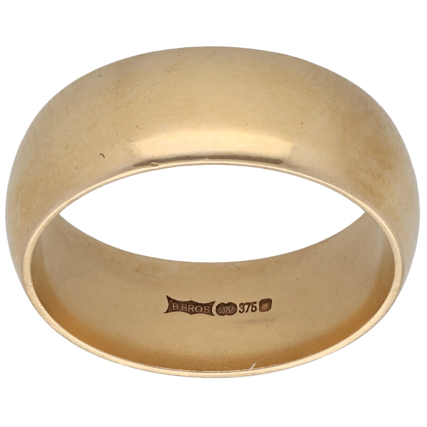 9ct Gold Plain Wedding Ring Size T