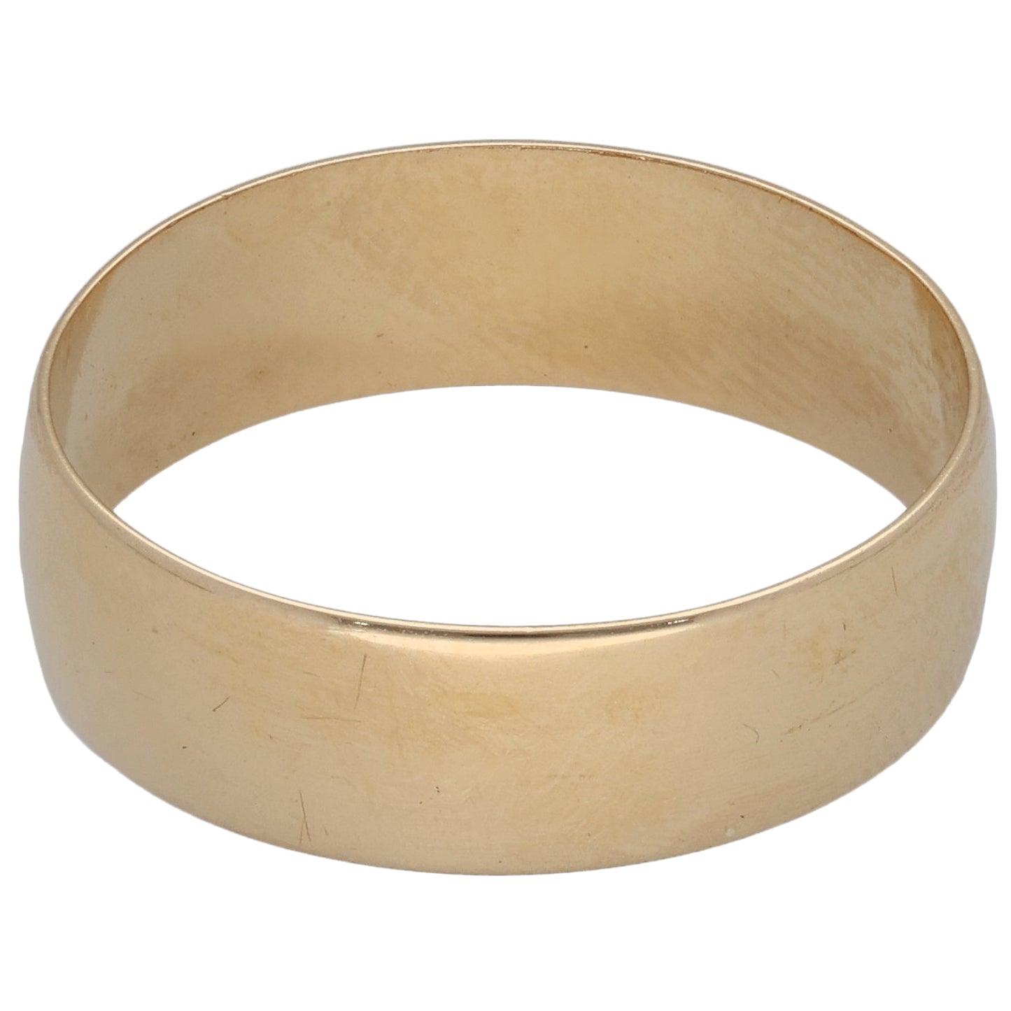 9ct Gold Plain Wedding Ring Size P