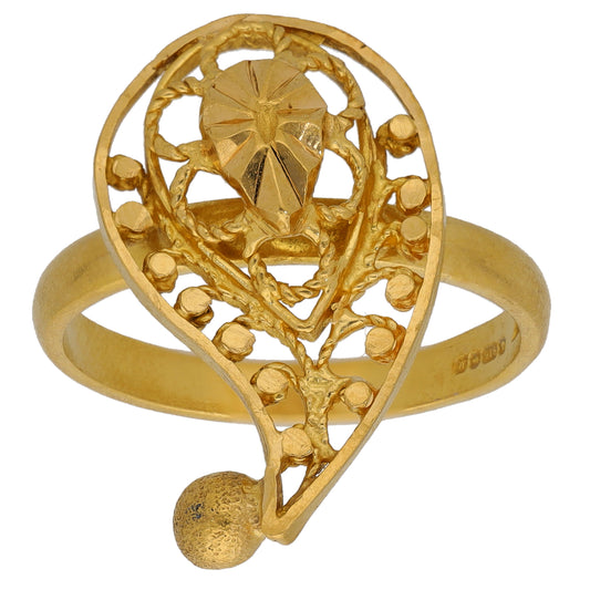 22ct Gold Alternative Ring Size O