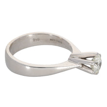 Load image into Gallery viewer, 18ct White Gold 0.60ct Diamond Solitaire Ring Size N
