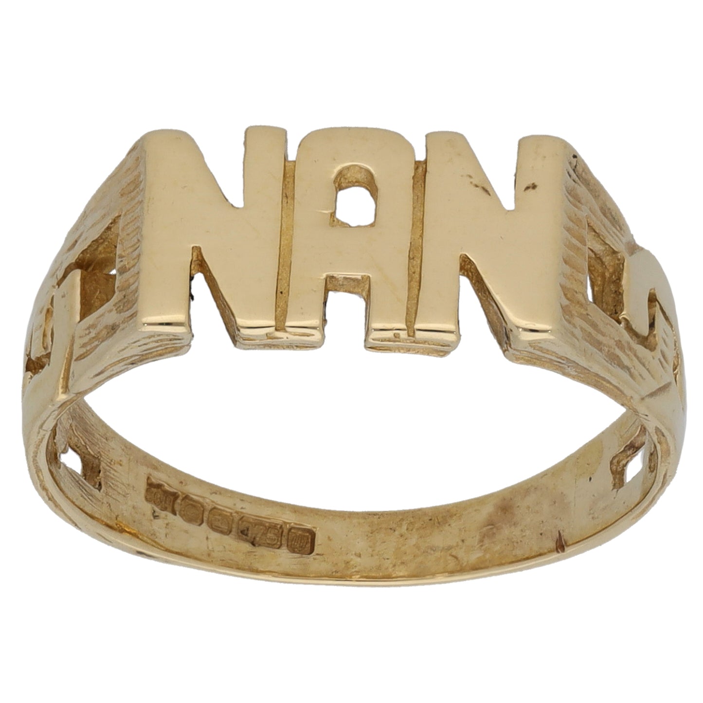 9ct Gold Nan Ring Size N
