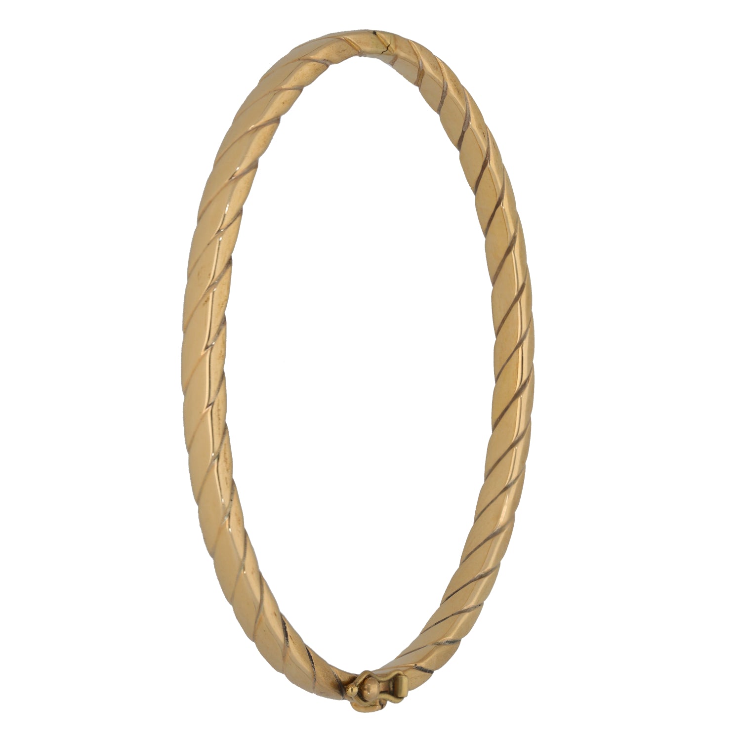 9ct Gold Hinged/Clasp Bangle | H&T