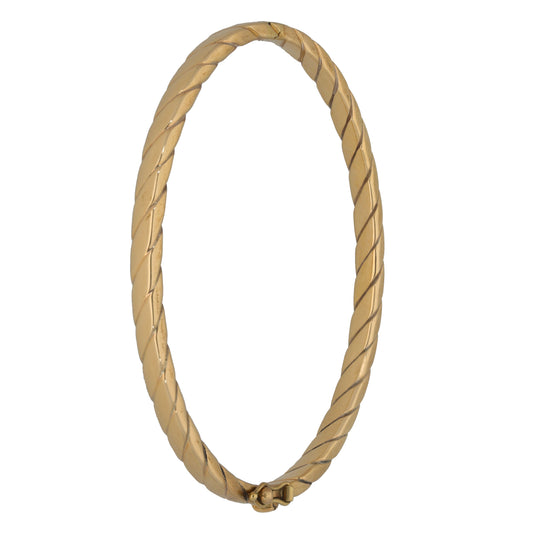 9ct Gold Hinged/Clasp Bangle