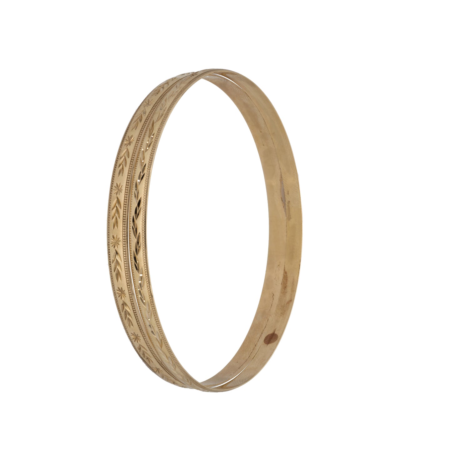 9ct Gold Set of 2 Bangles