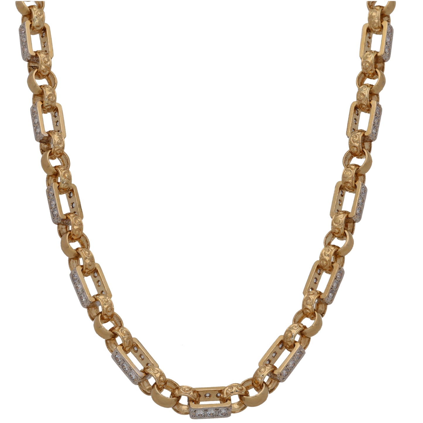 9ct Gold Cubic Zirconia Other Chain 24"