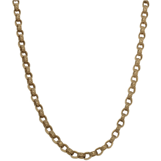 9ct Gold Belcher Chain 30"