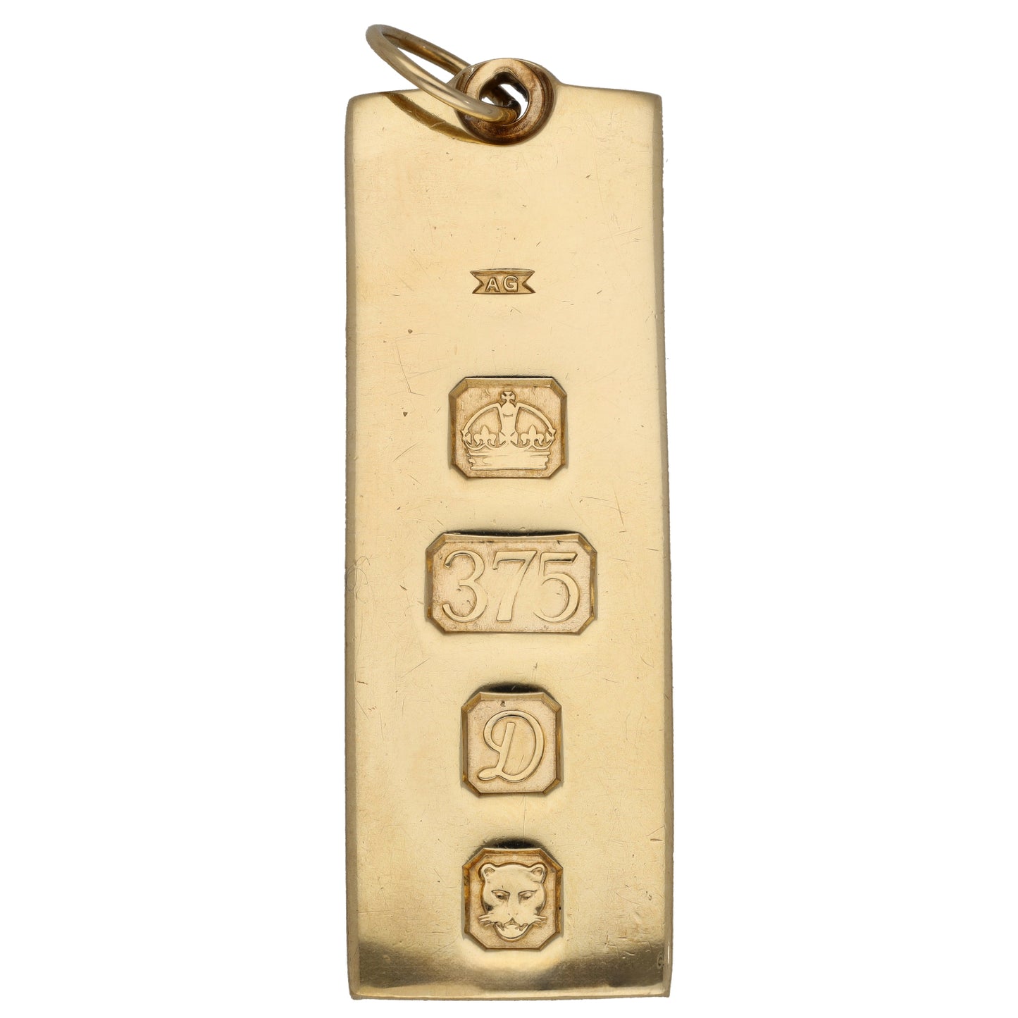 9ct Gold Ingot Pendant
