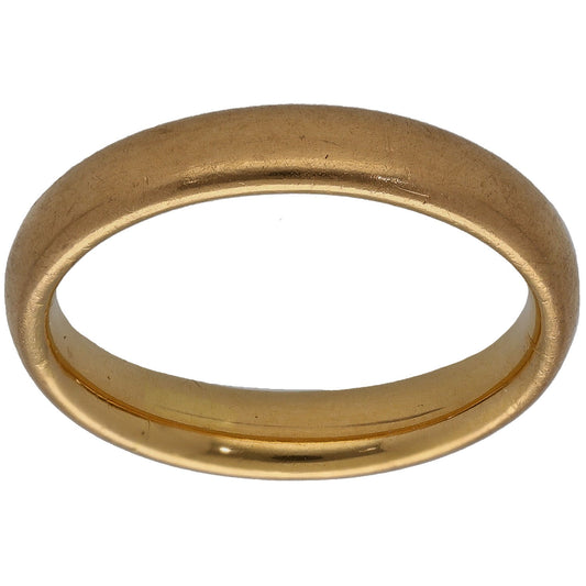 22ct Gold Plain Wedding Ring Size O